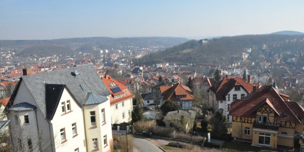 Blick über die Dächer Eisenachs. 
