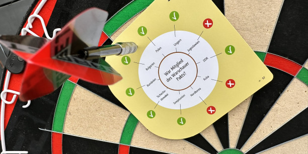 Quiz-Dart: Wer war Mitglied des Warschauer Pakts? Foto: © Möller/EAT